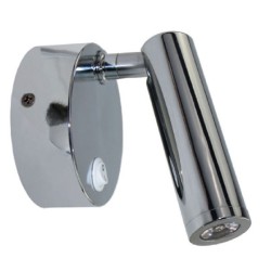 Led φωτιστικό σποτ Inyoka χρώμιου επίτοιχο 3W 4000k ενδιάμεσο λευκό φως για ξενοδοχεία