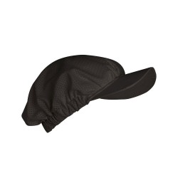 Σκούφος εργαστηρίου με δίχτυ και γείσο σε μαύρο χρώμα με δίχτυ και κοντό γείσο