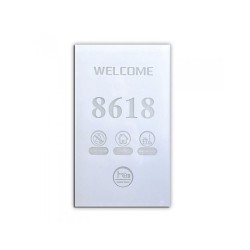 Εξωτερική μονάδα ενδείξεων πυράντοχη σε λευκό χρώμα με φωτιζόμενο φόντο STARPRO SP-800W 