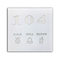 Εξωτερική μονάδα ενδείξεων λευκή με φωτιζόμενο φόντο STARPRO SP-A400W με τεχνολογία αφής