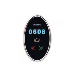 Εξωτερική μονάδα ενδείξεων οβάλ με φωτιζόμενο φόντο STARPRO SP-S900 σε μαύρο χρώμα