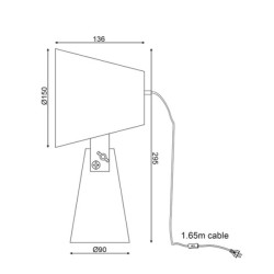 Φωτιστικό κομοδίνου σε vintage style κίτρινο με ξύλινη βάση για λάμπα με ντουί Ε14