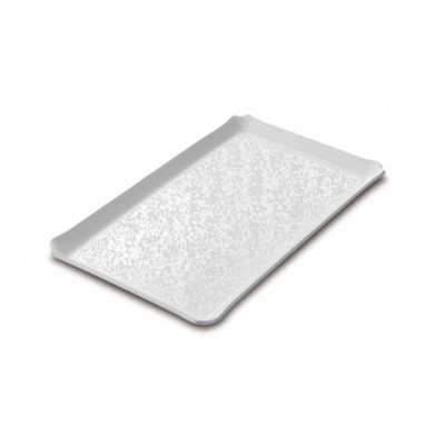 Δίσκος ONDA ανάγλυφος Plexiglass διαστάσεων 32,5x26,5cm σε λευκό χρώμα
