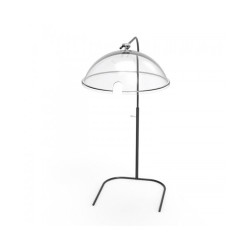 Γάντζος για κάλυμμα Plexi Squillo 20x20x40-55cm σε μαύρο χρώμα