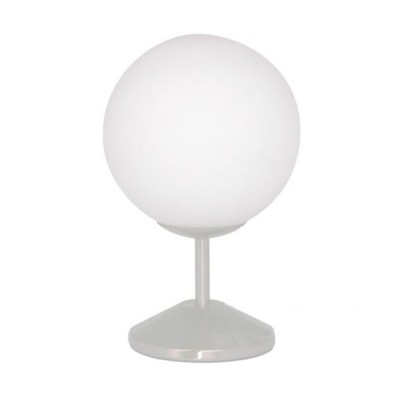 Φωτιστικό κομοδίνου μπάλα Ø150mm γυάλινο λευκό γυαλιστερό με ντουί E27 σειρά Primary