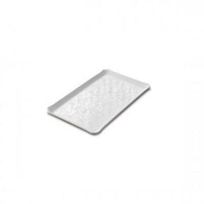 Ανάγλυφος δίσκος παρουσίασης διαστάσεων 18x30cm ONDA Mini σε λευκό χρώμα