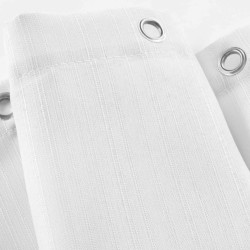 Κουρτίνα μπάνιου με κρίκους Σχ.Yaline White διαστάσεων 180x200cm 100% pol