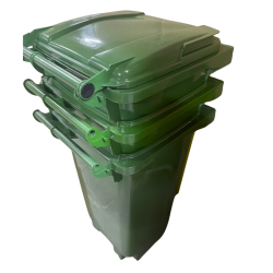 Kάδος απορριμμάτων πλαστικός 120lit πράσινος