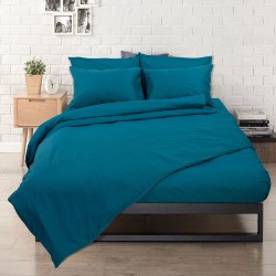 Σεντόνι μονό Rainbow με λάστιχο στις γωνίες μονόχρωμα poly/cotton διαστάσεων 100x200cm σε χρώμα Emerald