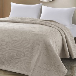 Κουβέρτα μονή Brades ζακάρ 11176 διαστάσεων 170x270cm στο χρώμα της άμμου Κουβέρτα μονή Brades ζακάρ 11176 διαστάσεων 170x270cm στο χρώμα της άμμου