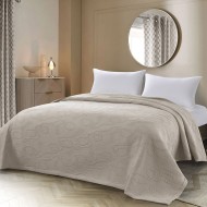 Κουβέρτα μονή Brades ζακάρ 11176 διαστάσεων 260x270cm στο χρώμα της άμμου Κουβέρτα μονή Brades ζακάρ 11176 διαστάσεων 260x270cm στο χρώμα της άμμου