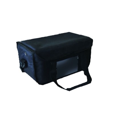 Ισοθερμική τσάντα μεταφοράς καφέ 8 θέσεων σε μαύρο χρώμα διαστάσεων 40x20x20cm