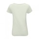 Γυναικείο T-shirt κοντομάνικο με πλαϊνές ραφές σε νούμερο Medium χρώμα Creamy Green