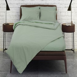 Σεντόνι μονό Rainbow flat σε χρώμα Olive poly/cotton διαστάσεων 170x260cm