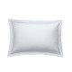 Μαξιλαροθήκη ξενοδοχειακή 180TC διαστάσεων 52x72cm Oxford σε λευκό χρώμα 50 βαμβάκι-50 πολυεστέρα με πλακέ γαζί