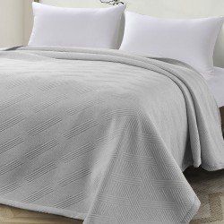 Κουβέρτα μονή Lines ζακάρ 11175 διαστάσεων 170x270cm σε χρώμα γκρι Κουβέρτα μονή Lines ζακάρ 11175 διαστάσεων 170x270cm σε χρώμα γκρι