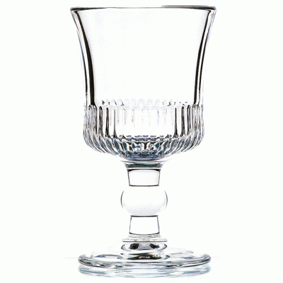 Γυάλινο ποτήρι νερού με ποδαράκι σε απλό σχέδιο Φ8x14,5cm χωρητικότητας 250ml σειρά  La Rochere