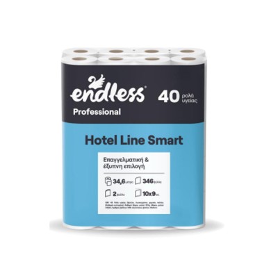 Ρολά υγείας Hotel Line Smart 40 ρολών ελαφρώς γκοφραρισμένο