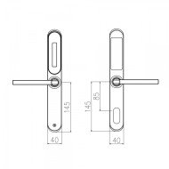 Ηλεκτρονική κλειδαριά STARPRO με λειτουργία Anti-Panic SP-101ELSM MIFARE SILVER σε ασημί χρώμα Ηλεκτρονική κλειδαριά STARPRO με λειτουργία Anti-Panic SP-101ELSM MIFARE SILVER σε ασημί χρώμα