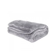 Κουβέρτα μονόχρωμη "Velvet" 550 grm/m2 100% πολυεστέρας διαστάσεων 220x240cm σε απόχρωση γκρι Κουβέρτα μονόχρωμη "Velvet" 550 grm/m2 100% πολυεστέρας διαστάσεων 220x240cm σε απόχρωση γκρι