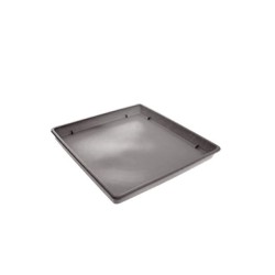 Πιάτο για γλάστρα τετράγωνη διαστάσεων 17x17x2cm VIOMES Linea 590 σε γκρι σταχτή χρώμα Πιάτο για γλάστρα τετράγωνη διαστάσεων 17x17x2cm VIOMES Linea 590 σε γκρι σταχτή χρώμα