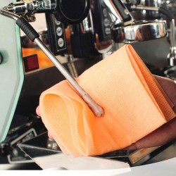 Εξειδικευμένο πανί Chicopee® Coffee Towel για τον καθαρισμό του ακροφυσίου και όλης της μηχανής καφέ