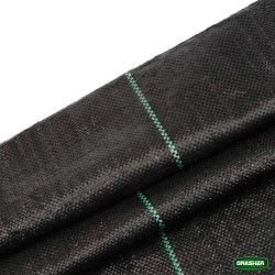Νάυλον εδαφοκάλυψης - γεωύφασμα διαστάσεων 1x5m GRASHER με προστασία UV σε μαύρο χρώμα