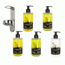 Μονή επιτοίχια βάση Inox για δοχείο Dispenser 