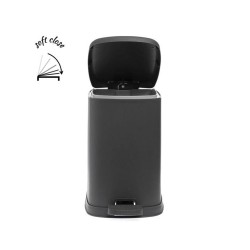 Κάδος με πεντάλ για Soft Close χωρητικότητας 7lt σε ανθρακί χρώμα