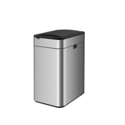Κάδος inox με σένσορα χωρητικότητας 60L με καπάκι πεταλούδα διαστάσεων 27,8x40,4x66,3cm