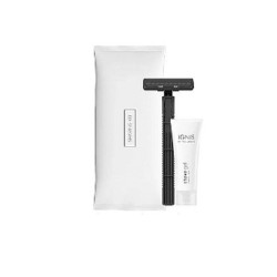 Σετ ξυριστικής φροντίδας με ξυραφάκι και κρέμα ξυρίσματος σε λευκή συσκευασία  Σετ ξυριστικής φροντίδας με ξυραφάκι και κρέμα ξυρίσματος σε λευκή συσκευασία