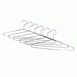 Κρεμάστρες μεταλλικές σε σετ 6 τεμαχίων