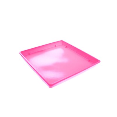 Πιάτο για γλάστρα τετράγωνη διαστάσεων 17x17x2cm VIOMES Linea 590 σε μωβ χρώμα