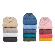 Μπουρνούζι μονόχρωμο Fresh 450gsm 100%cotton χωρίς κουκούλα σε berry νούμερο Medium