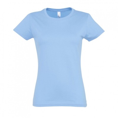 Κοντομάνικο T-shirt Imperial γυναικείο σε χρώμα σιέλ νούμερο XL 100% βαμβακερό