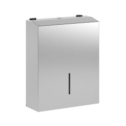 Συσκευή χαρτοπετσέτας INOX V-fold & Z-fold σατινέ 400 φύλλων διαστάσεων 27x10x33cm