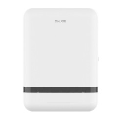 Συσκευή χαρτοπετσέτας πλαστική ΖΙΚ ΖΑΚ V-FOLD διαστάσεων 27,5x12,5x37,5cm σε χρώμα λευκό