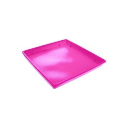 Πιάτο για γλάστρα τετράγωνη διαστάσεων 17x17x2cm VIOMES Linea 590 σε τριανταφυλλί χρώμα Πιάτο για γλάστρα τετράγωνη διαστάσεων 17x17x2cm VIOMES Linea 590 σε τριανταφυλλί χρώμα