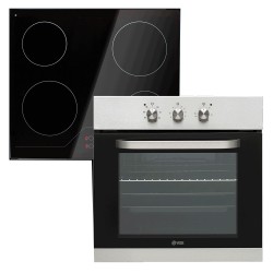 Εντοιχιζόμενη κουζίνα Inox και φούρνος χωρητικότητας 65L με ενεργειακή κλάση Α