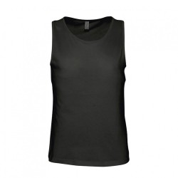 Ανδρικό αμάνικο μπλουζάκι σε μαύρο χρώμα νούμερο Large