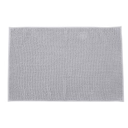 Ταπέτο μπάνιου Beads διαστάσεων 80x50cm πολυεστέρα σε χρώμα γκρι ανοιχτό