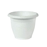 Γλάστρα στρόγγυλη χωρητικότητας 50,5lt διαστάσεων 52x41cm VIOMES 245 σε χρώμα γρανίτη