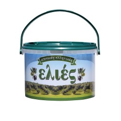 Κάδος τροφίμων για ελιές με χερούλι χωρητικότητας 5,1lt - 3Kg (χωρίς καπάκι) Κάδος τροφίμων για ελιές με χερούλι χωρητικότητας 5,1lt - 3Kg (χωρίς καπάκι)