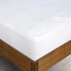 Προστατευτικό επίστρωμα ζακάρ σε λευκό χρώμα διαστάσεων 160x200+40cm Προστατευτικό επίστρωμα ζακάρ σε λευκό χρώμα διαστάσεων 160x200+40cm