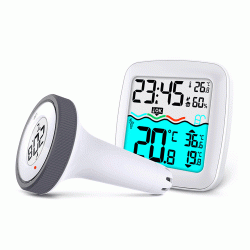 Ασύρματο ψηφιακό θερμόμετρο πισίνας LIFE LAGOON με ψηφιακή οθόνη LCD