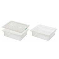 Δοχείο τροφίμων PP Gastronorm πολυπροπυλενίου GN1/2 με βάθος 150mm
