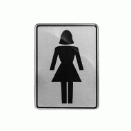 Πινακίδα σμάλτου WC γυναικών διαστάσεων 8x10cm Πινακίδα σμάλτου WC γυναικών διαστάσεων 8x10cm