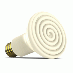 Υπέρυθρη κεραμική λάμπα θέρμανσης 95x140mm 150w 230V με ντουί Ε27