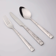 Σετ μαχαιροπίρουνα 24 τεμάχια S-245 από υψηλής ποιότητας ανοξείδωτο ατσάλι σε μαύρη βελούδινη βαλίτσα