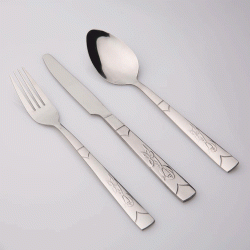 Σετ μαχαιροπίρουνα 24 τεμάχια S-245 από υψηλής ποιότητας ανοξείδωτο ατσάλι σε μαύρη βελούδινη βαλίτσα